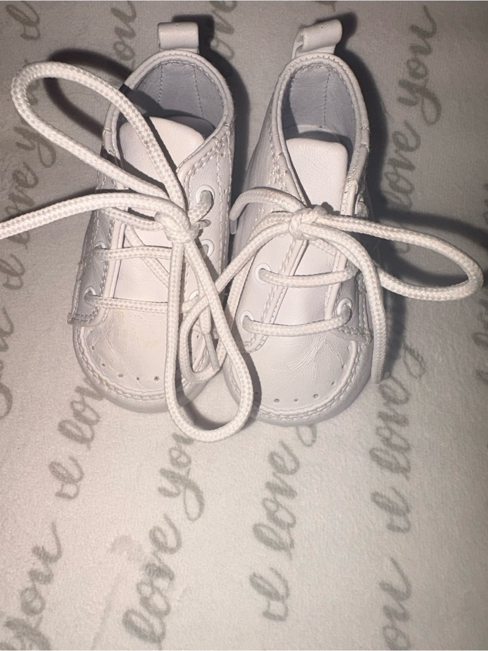 Classic White Baby Lace-Up Shoes PERFECT CONDITION